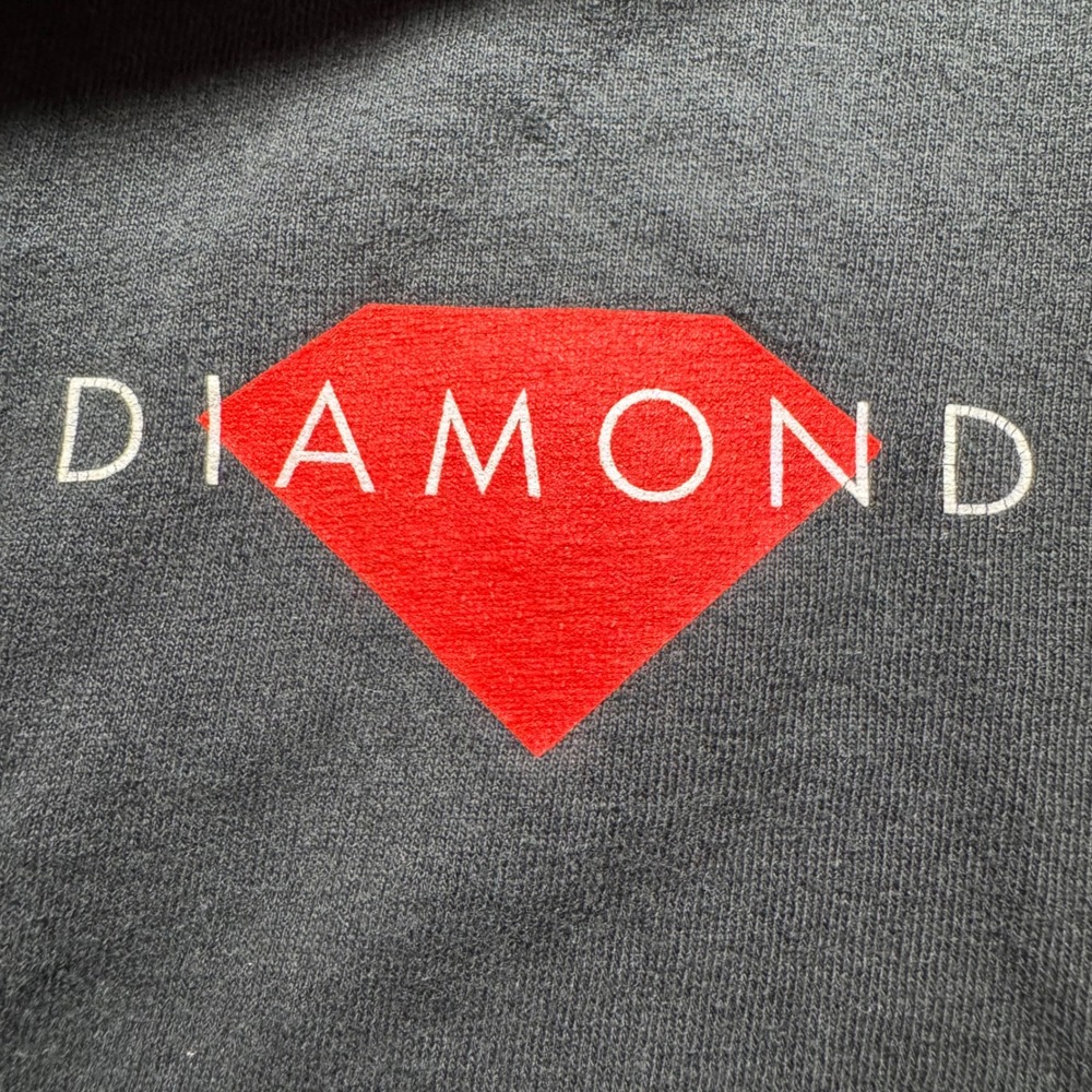 Vintage Diamond Supply‎ Co. Mens Long Sleeve T-Shirt Graphic Black Red Skate USA - Picture 4 of 8